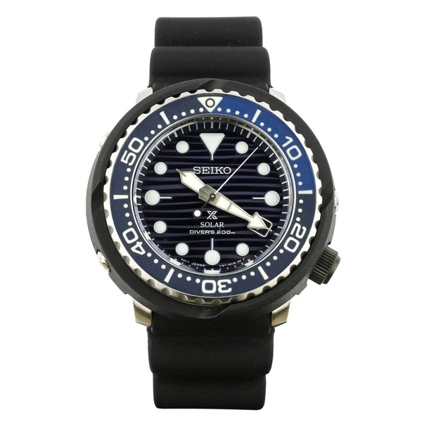 Orologio Seiko Quartz Solar Prospex Subacqueo automatico Salva l'oceano SNE518P1