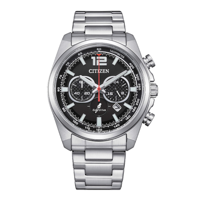 Citizen Orologio OF 2025 Racing Crono Acciaio Quadrante Nero CA4640-50E