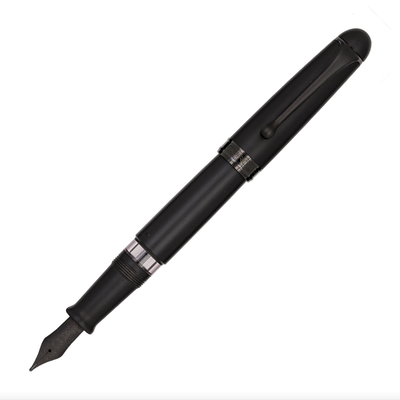 Aurora 88 Satin Black Penna Stilografica Finiture Rutenio