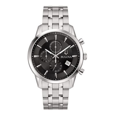 Bulova Orologio Sutton Chronografo Quadrante Nero 41mm