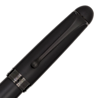 Aurora 88 Satin Black Penna Stilografica Finiture Rutenio