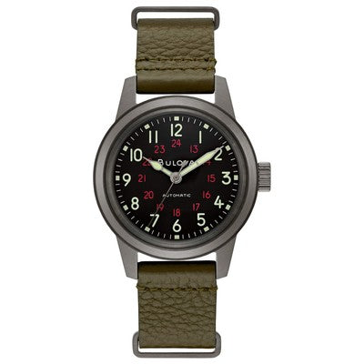 Bulova Orologio Uomo Military Hack Reinterpretazione automatica A-11 98A255