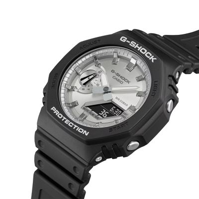 Orologio Casio Classic G-SHOCK Tono su tono Grigio Metallizzato GA-2100SB-1A