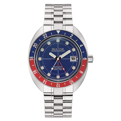 Bulova Orologio Oceanographer GMT Quadrante Blu 41mm Pepsi