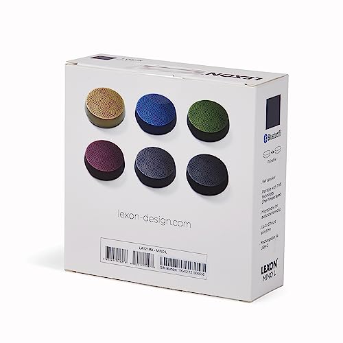 Lexon Design Speaker MINO L Viola Altoparlante Bluetooth Portatile