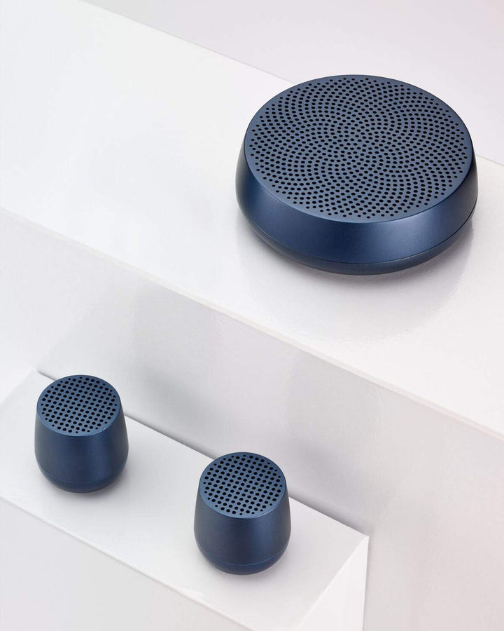 Lexon Design Speaker MINO L Blu Militare Altoparlante Bluetooth Portatile