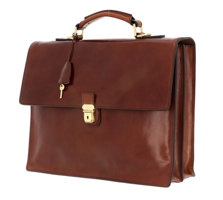 Cartella Lavoro The Bridge Story Pelle Marrone e Tracolla removibile PC 13