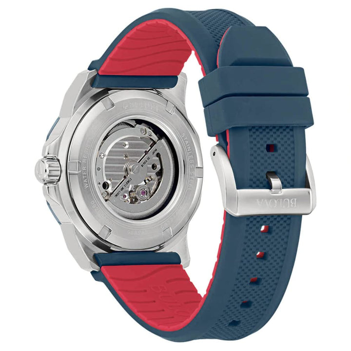Bulova Orologio Collection Marine Star Automatic Quadrante Blu Oro Rosa 44mm