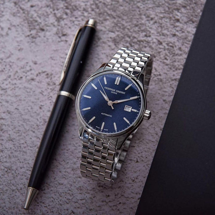 Frederique Constant Geneve Orologio Classics Index Automatico Quadrante Blu FC-303NN5B6B