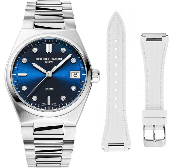 Frederique Constant Orologio Highlife Ladies Quarzo Quadrante Blu Diamanti FC-240ND2NH6B
