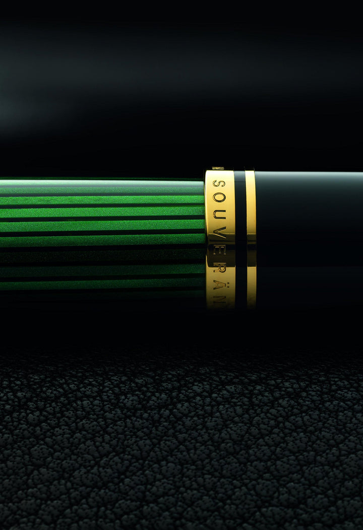 Pelikan Souveràn Ballpoint Pen Black Blue K805 Silver Finishes