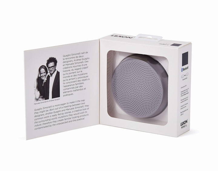 Lexon Design Speaker MINO L Nero Altoparlante Bluetooth Portatile 