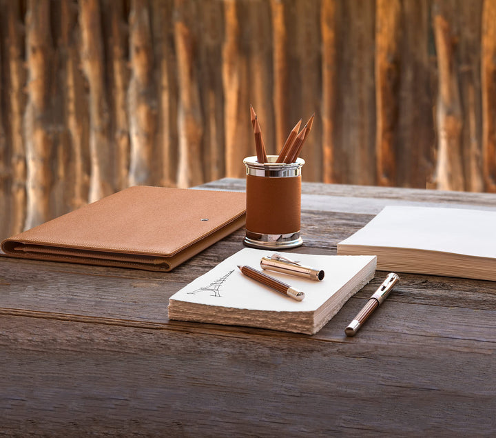 Gran Von Faber Castell Matita Perfetta Magnum Marrone Platino