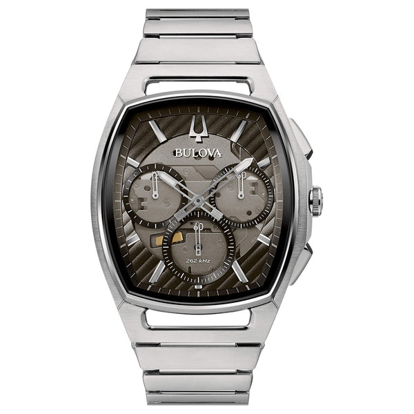Bulova Orologio Curv Progressive Quarzo Crono Quadrante Blu 42mm