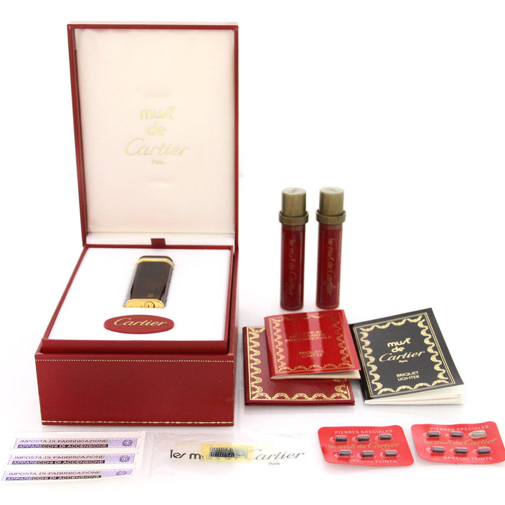 Accendino Cartier Trinity Lacca marrone — Rif. 17956N Francia, anni '80