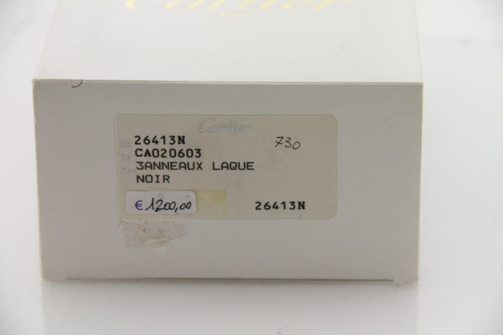 Accendino Cartier Trinity Lacca Nera Rif. 26413N Francia anni '80