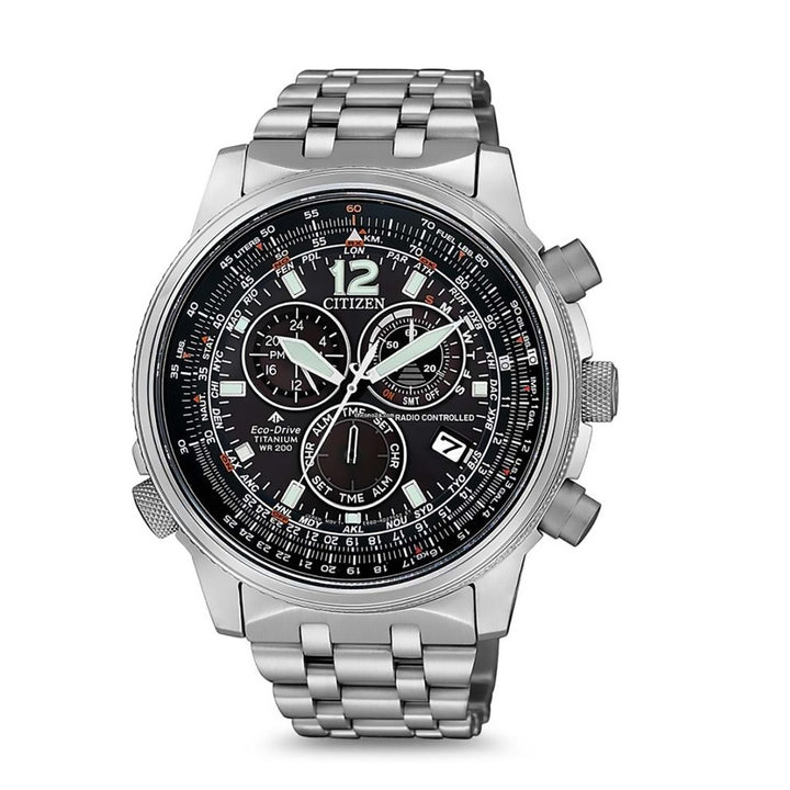 Orologio Radiocontrollato Citizen Crono Pilot Super Titanio CB5850-80E