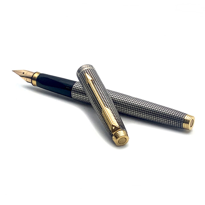 Parker Penna stilografica Ciselé Argento Massiccio