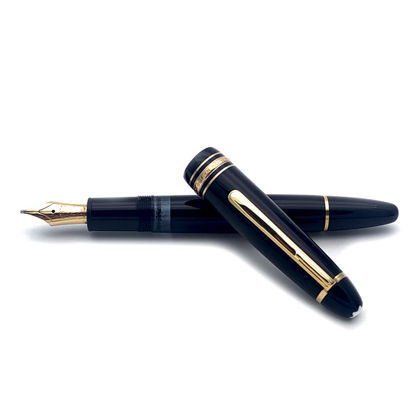 Montblanc Meisterstuck LeGrand Stilografica Gold-Coated con pennino monotono 1985