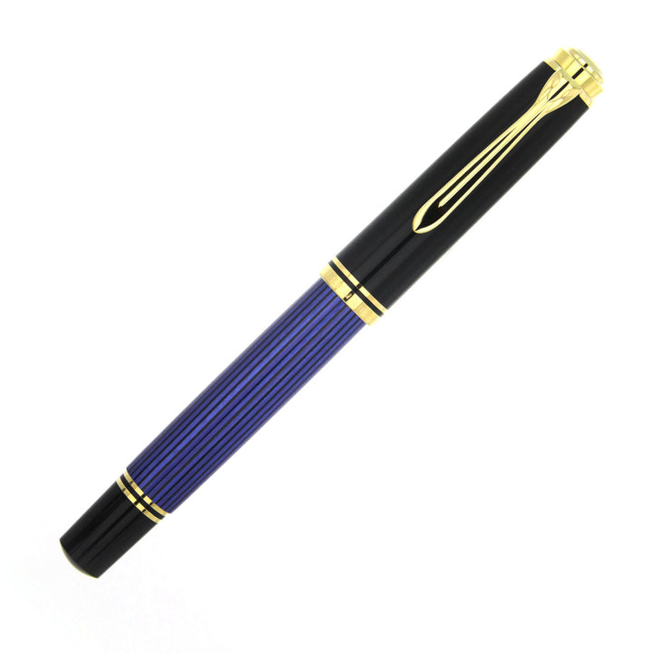 Pelikan Souver&agrave;n Penna Stilografica Nera Verde M800 Finiture Oro Pennino Medium