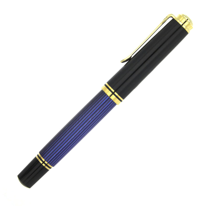 Pelikan Souver&agrave;n Penna Stilografica Nera Verde M800 Finiture Oro Pennino Medium