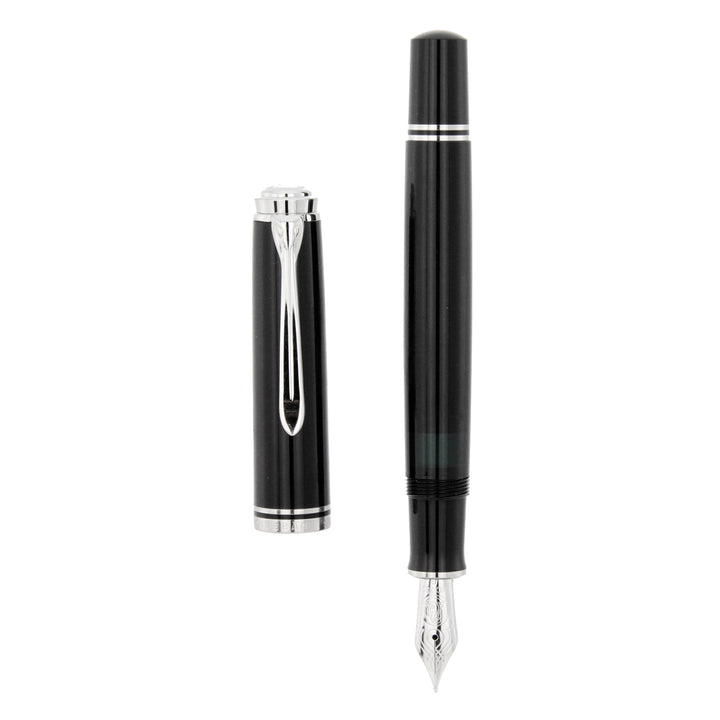 Pelikan Souver&agrave;n M805 Penna Stilografica Resina Nera Pennino Fine