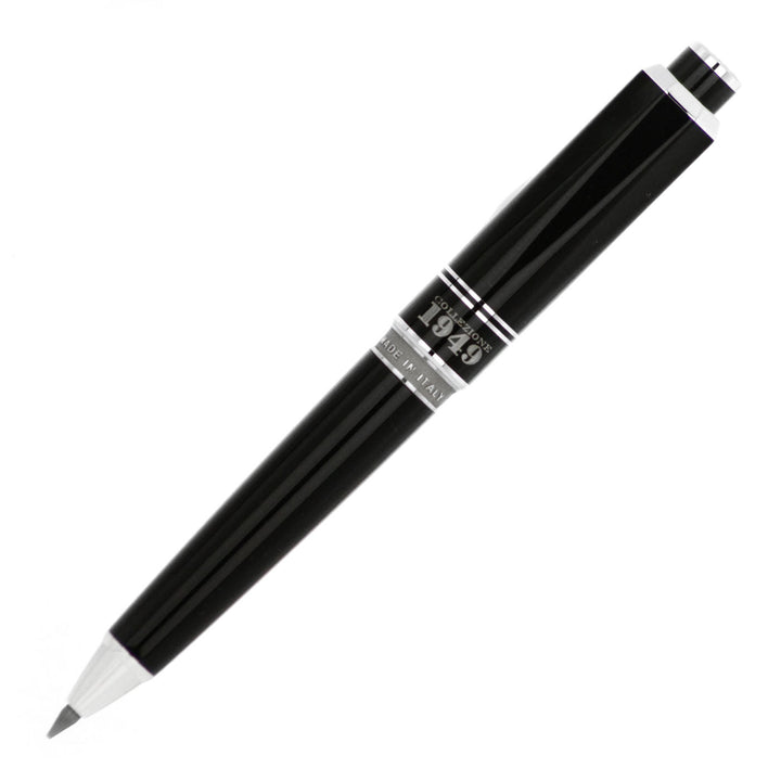 Pineider 1949 Sketch Pen Nero Veretta Refinitura Argento 925