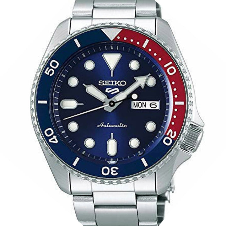 Orologio Seiko 5 Sport Automatico Quadrante Blu Pepsi Uomo Donna 42.5mm SRPD53K1