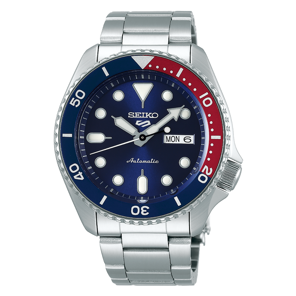 Orologio Seiko 5 Sport Automatico Quadrante Blu Pepsi Uomo Donna 42.5mm SRPD53K1