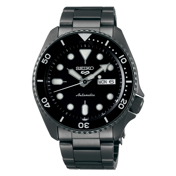 Orologio Seiko 5 Sport Automatico Nero Quadrante Giallo SRPD57K1 Uomo Donna 42.5mm Nuovo