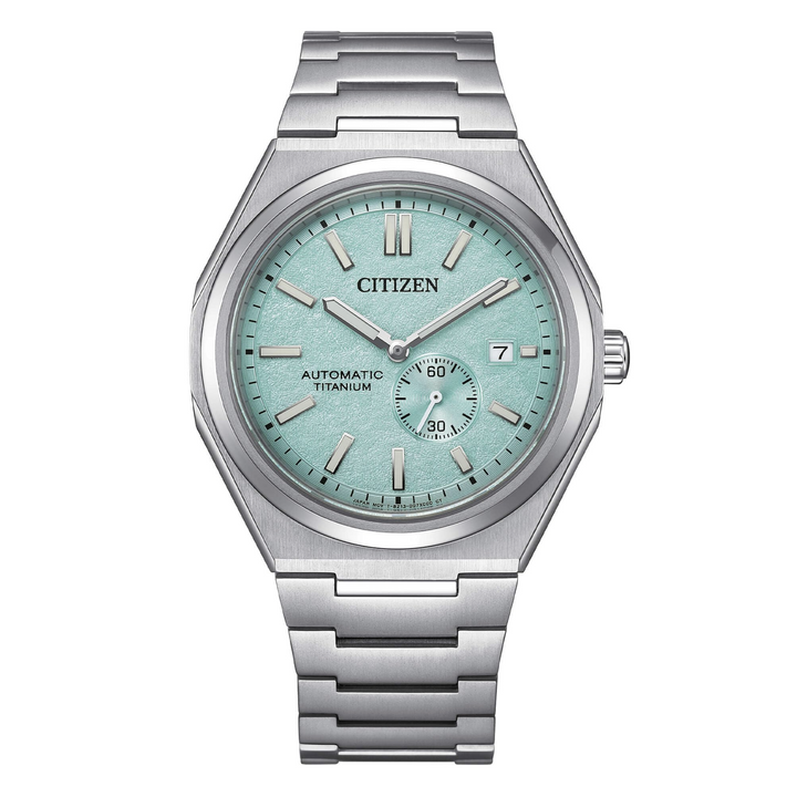 Citizen Zenshin Automatic Watch Super Titanium Turquoise Small Second NJ0180-80M