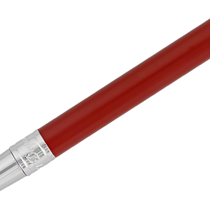 Penna stilografica S.T. Dupont D Initial in resina nera con finiture cromate