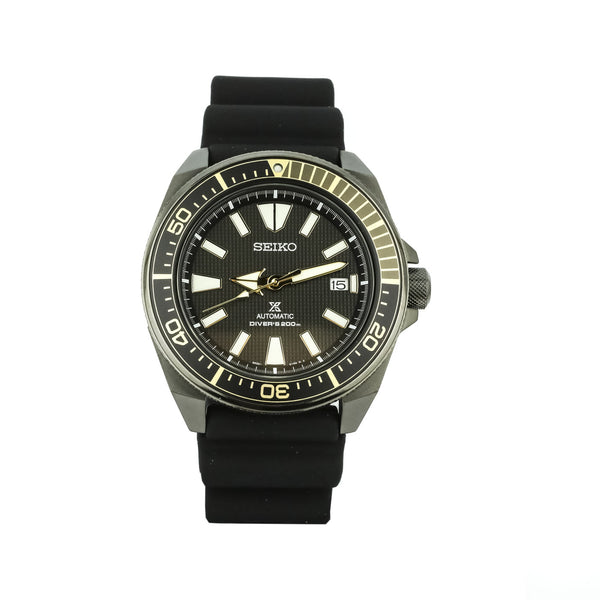 Orologio Seiko Samurai Uomo SRPB55K1 Prospex Automatic Diver 200M Total Black Gold