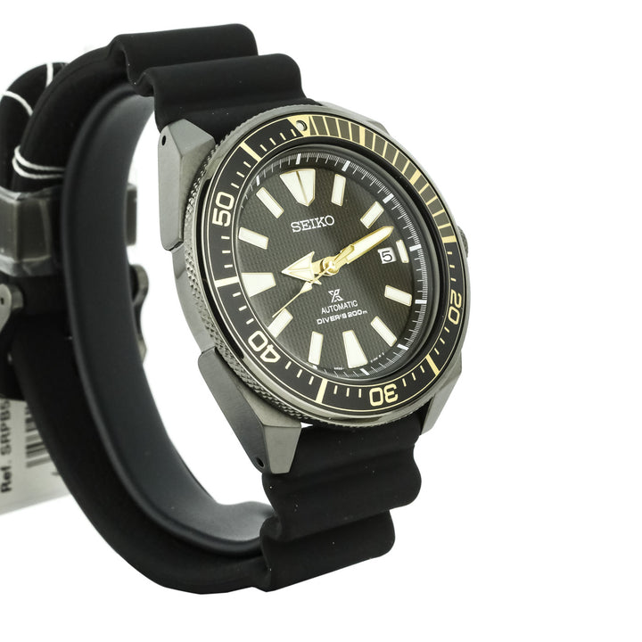 Orologio Seiko Samurai Uomo SRPB55K1 Prospex Automatic Diver 200M Total Black Gold