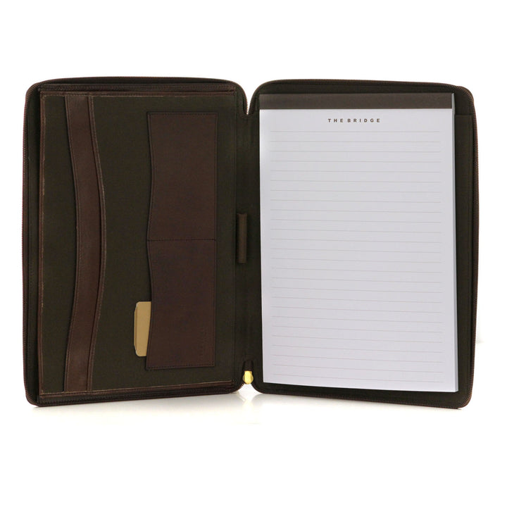 The Bridge Porta Blocco A4 Linea Story Pelle Nero