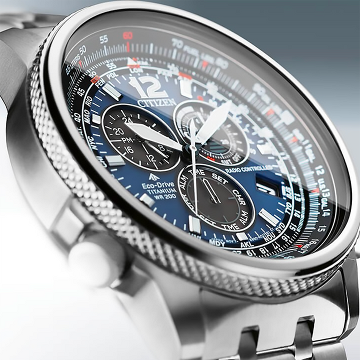 Orologio Radiocontrollato Citizen Chrono Pilot Titanio CB5850-80L