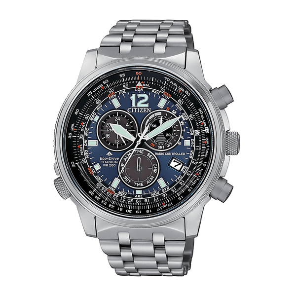 Orologio Radiocontrollato Citizen Chrono Pilot Titanio CB5850-80L