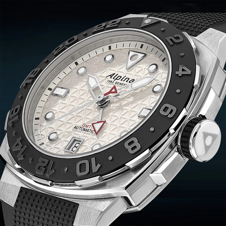 Orologio Alpina Seastrong Diver Extreme GMT Automatic 300 metri Silver