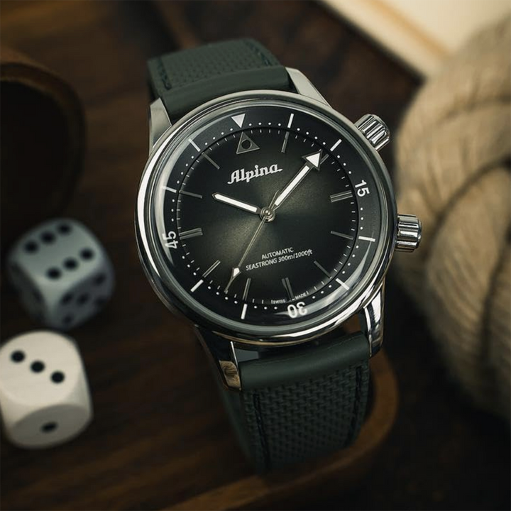 Orologio Alpina Heritage Seastrong Automatic Diver 300 metri Green