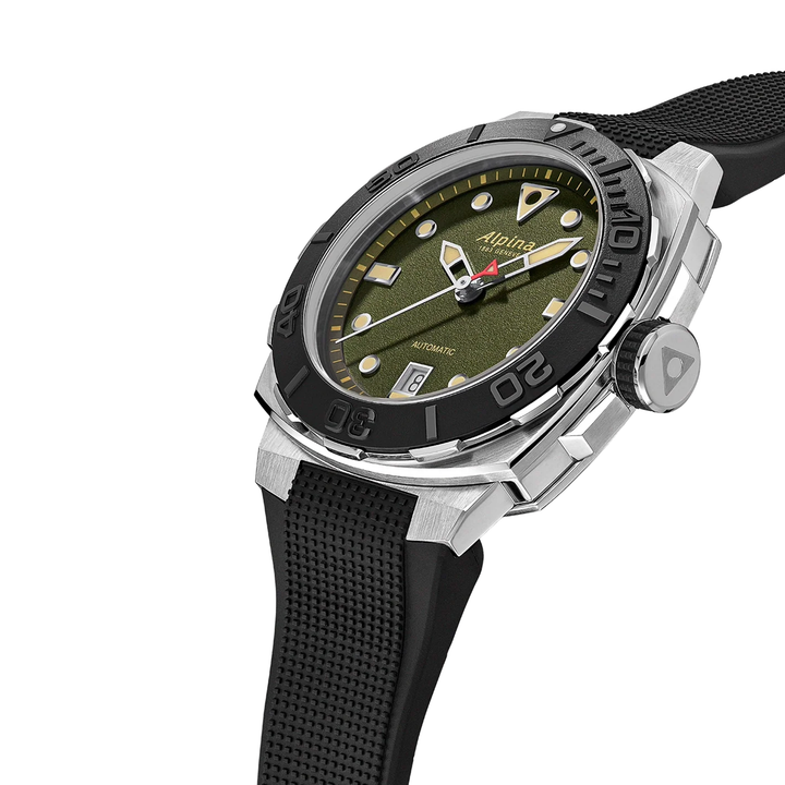 Alpina orologio Seastrong Diver Extreme Automatic verde AL-525K3VE6