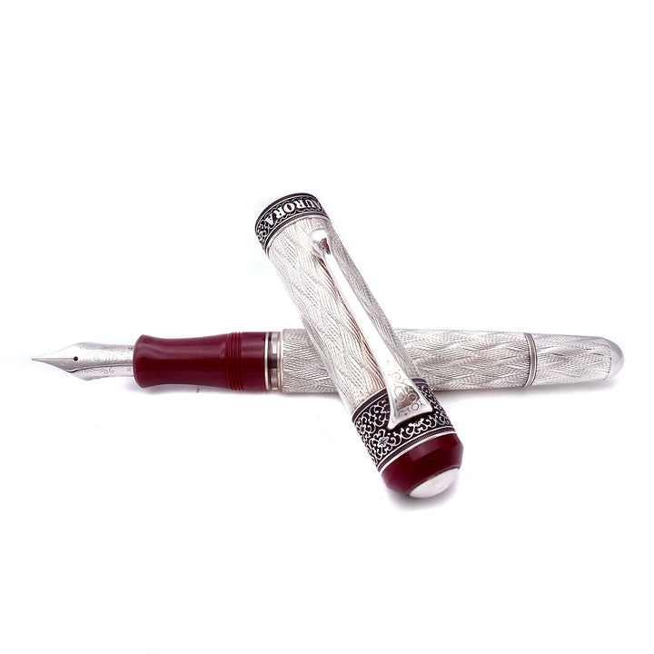 Aurora 80 Anniversario Argento 925 Penna Stilografica Limited edition