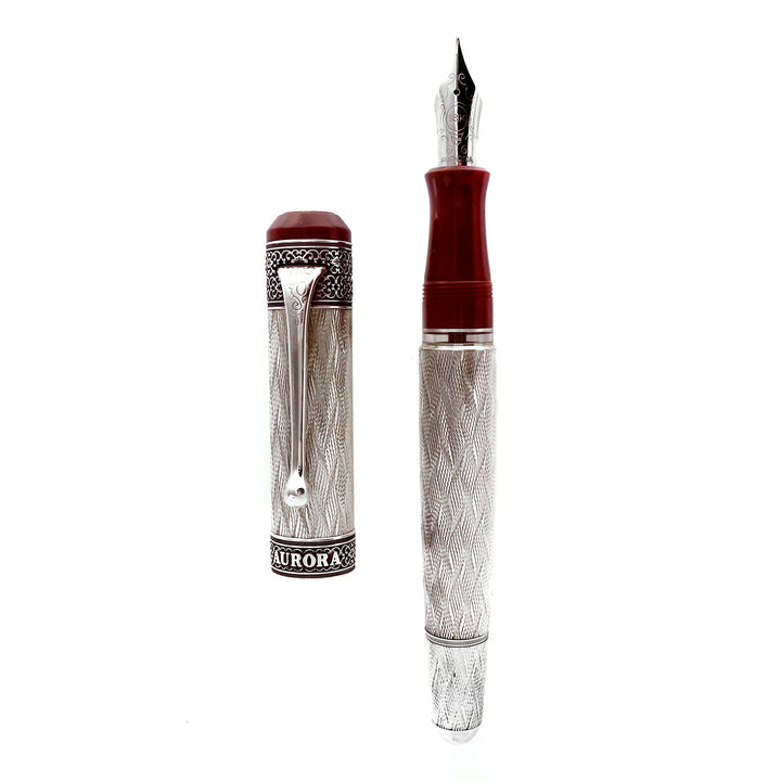 Aurora 80 Anniversario Argento 925 Penna Stilografica Limited edition
