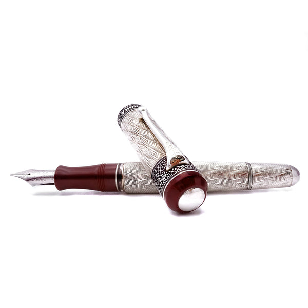 Aurora 80 Anniversario Argento 925 Penna Stilografica Limited edition