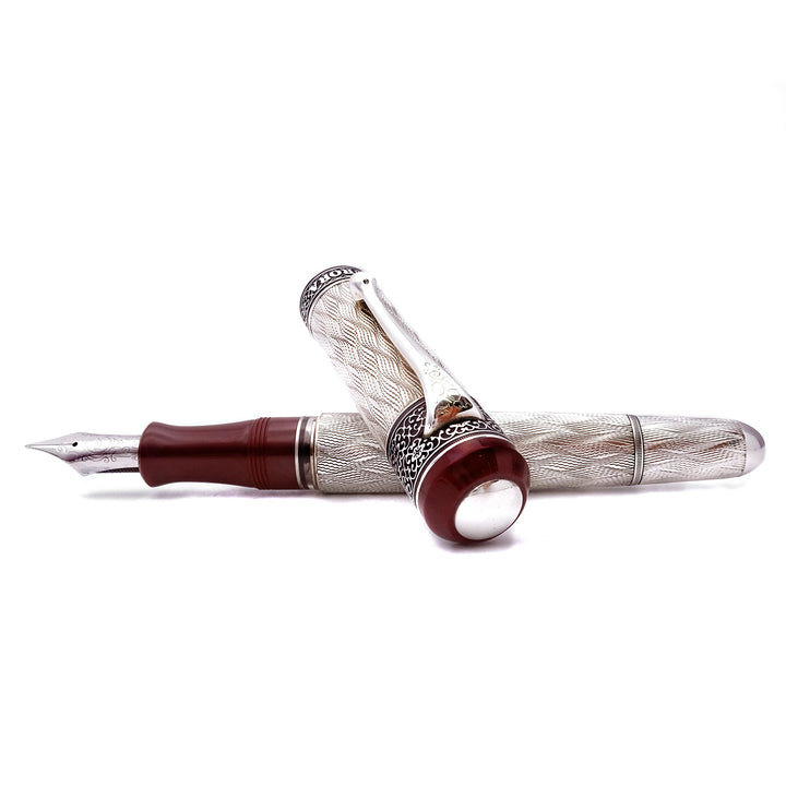 Aurora 80 Anniversario Argento 925 Penna Stilografica Limited edition