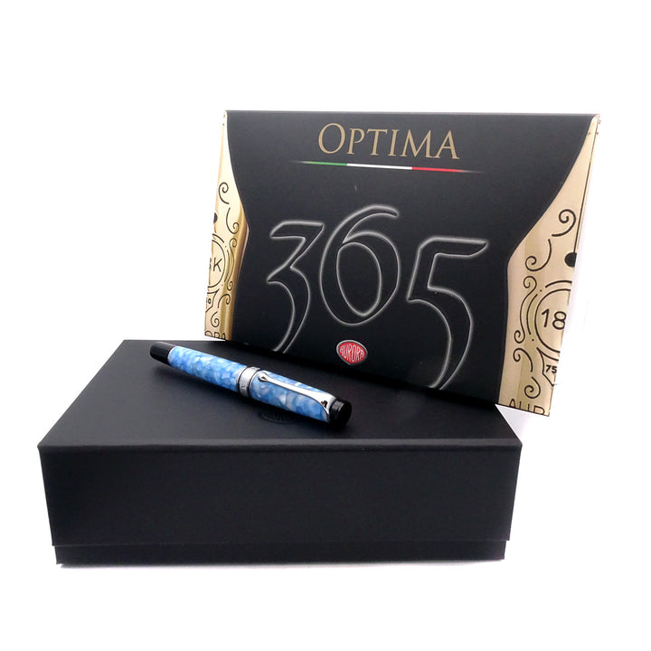 Aurora Penna Stilografica Optima 365 Calendar blue limited edition