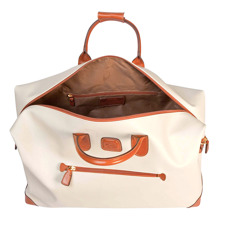 Bric's Borsa da viaggio Duffle Line Firenze Life HoolDall Crema e Cognac