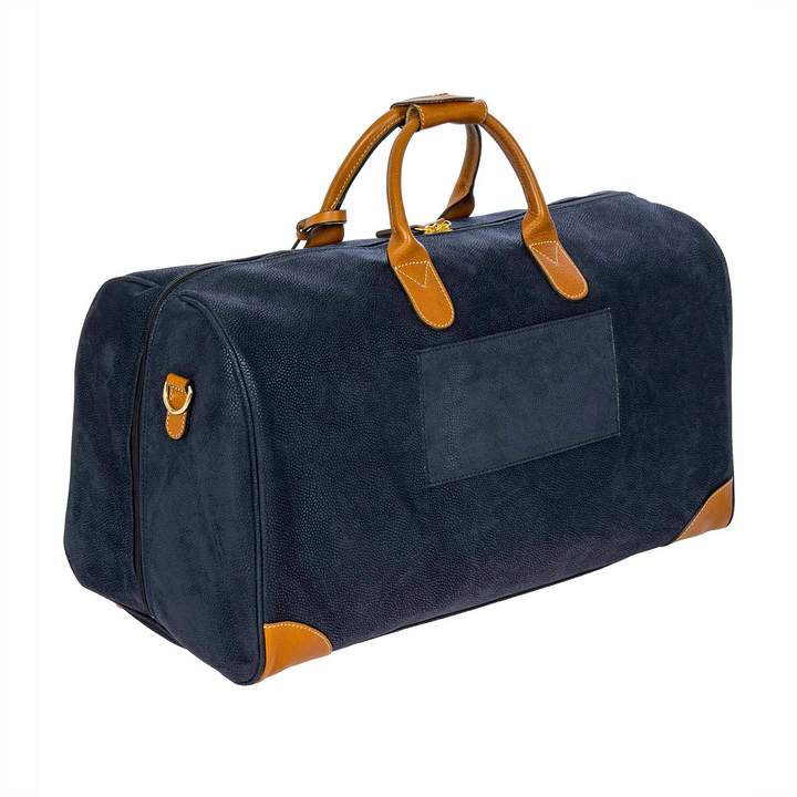 Borsa da viaggio Brics Firenze Life borsone, Blu e Cognac BLF20202