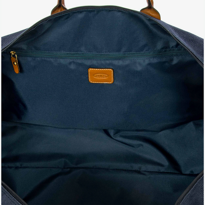 Borsa da viaggio Brics Firenze Life borsone, Blu e Cognac BLF20202