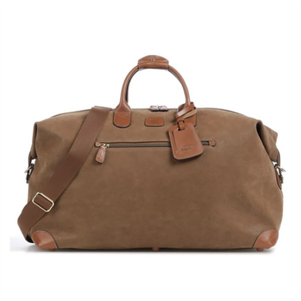 Borsone da viaggio Bric's Life Line HoolDall Camel e Cognac