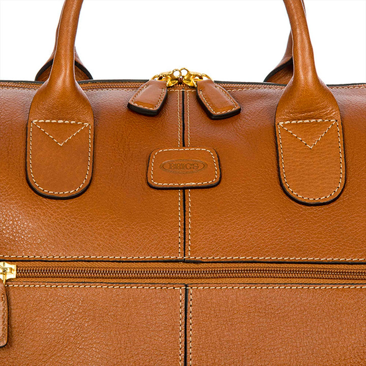 Borsa da viaggio Bric's HoolDall Line Cognac Leather BPL20202.098